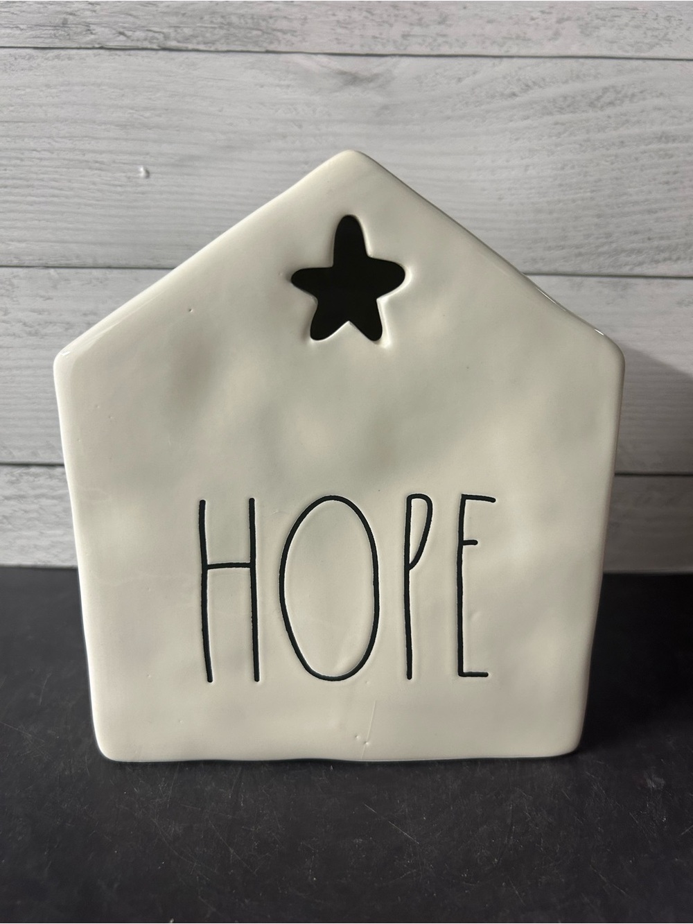 Rae Dunn ‘Hope' Ceramic Luminary Decor